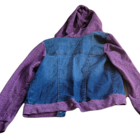 Girls Levis Denim Jacket Hoodie 3672 - Picture 3 of 3